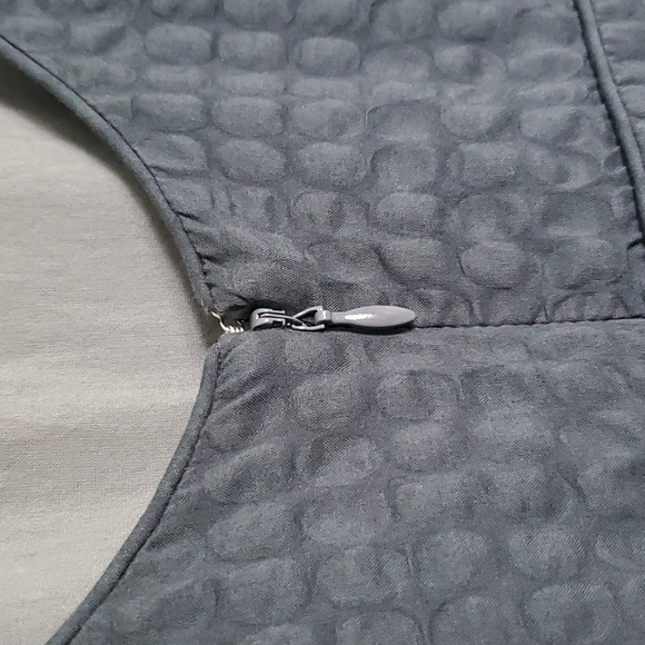 J Crew 100% cotton, gray dress textured pattern Size 2 - Picture 3 of 13